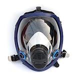 respirador contra polvo Es muy conveniente para usar. Ligero máscara facial de cara completa Máscara antigás Respirador de polvo ácido Pintura de plaguicida Filtro de silicona Máscara facial