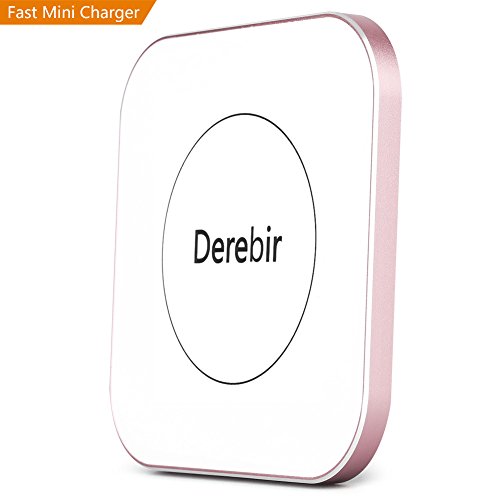 Derebir Wireless charger QI Charging pad stand Fast charging station induction charger 7.5w for IphoneX/8Plus/8,Standard charger for all QI-enabled phones.