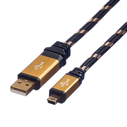 ROLINE GOLD USB 2.0 Kabel Typ A Mini Kabel 5-polig 3m