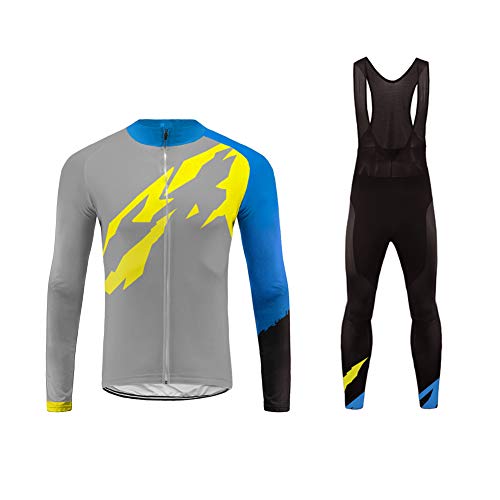 Uglyfrog Cycling Long Sleeves Jersey Set and 3D Gel Pad Bib Tights CXMX05F