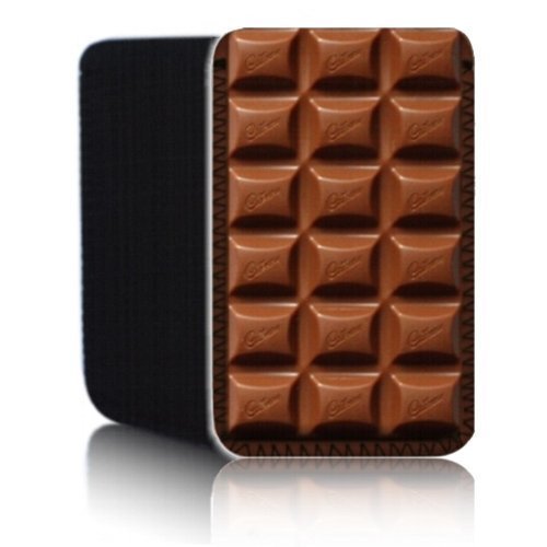 'DELICIOUS CHOCOLATE BAR' (L) Neoprene Case for SONY XPERIA E3 - Shock and Water Resistant Rubber Pouch Cover Protector - Fast Ship - UK