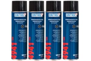 Cire pour bas de caisse Dinitrol 4941 en aérosol - 4 x 500 ml - Noir