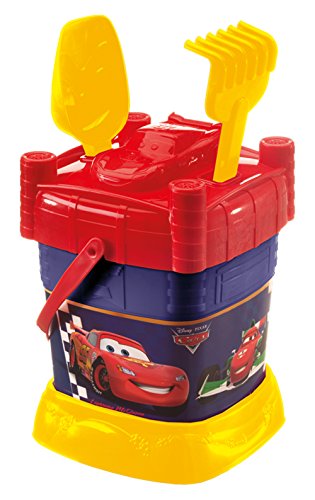 Imagen 1 de Mondo 18241 Cars - Cubo y juguetes de playa con diseño de castillo