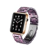 Kompatibel Apple Watch Band 38 / 42Mm, Ersatz Iwatch Strap Harz Edelstahl, Männer Frauen Sport Armband Armband Iwatch Serie 3, Serie 2, Serie 1, Nike +, Edition,38Mm
