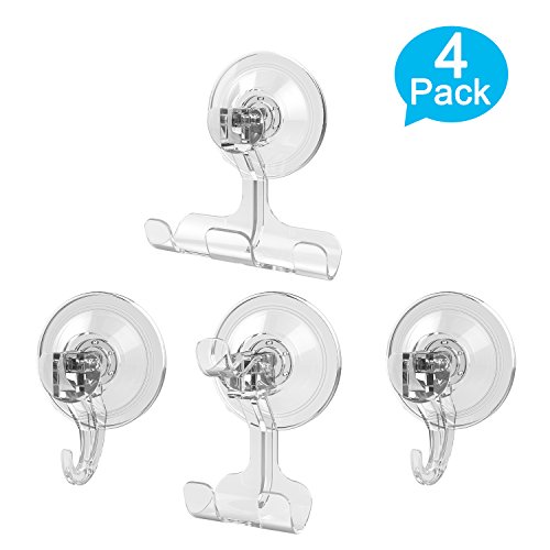 GlobaLink® große Wandhaken Befestigen ohne Bohren [4 Pack] Supertragfähigkeite Wasserdichte Haken Handtuchhaken Handtuchhalter - 7