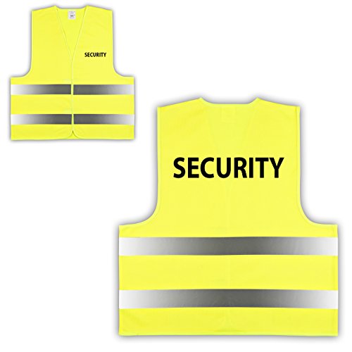 Preisvergleich Produktbild Warnweste gelb mit Aufschrift "SECURITY"
