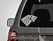 Price comparison product image Car Decal - 7" Game of Thrones Inspired Direwolf Style 2 House Stark Crest Car Decal