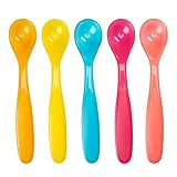 Lote de 5 cucharas flexibles Badabulle B005412 - Lote 5 cucharas