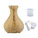 Produktbild fggfgjg LED Air Humidifier Portable Ultrasonic Wood Grain Aromatherapy Diffuser(Light Wood Grain)-EU Plug