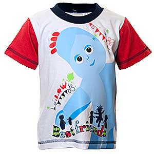BABY BOYS T-SHIRT TOP IN THE NIGHT GARDEN 1-3 YEARS OLD (12-18 MONTHS, RED ARMS)