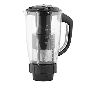 Rotomix Delight ABS Plastic Juicer Jar with Fruit Filter for Mixer Grinder Capacity 1500ML Transparent, Black