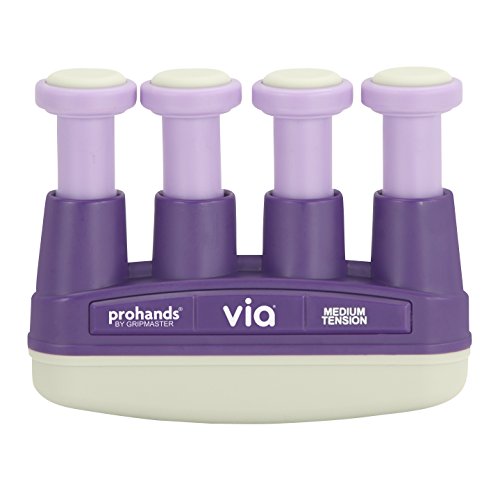 prohands by Gripmaster VIA - Aparato entrenador de dedos, color Violeta - Media