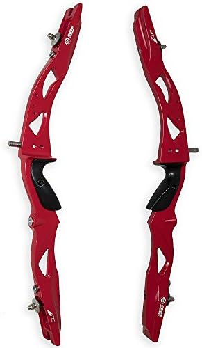 Core Archery Air recurve Bow handle and Kinetic BamBoom Limbs Full Bow (Red, 68"-24#)