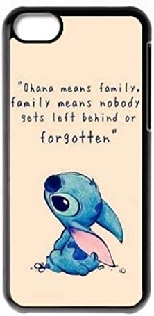 EatMyCase TM Wristband &amp; Stitch OHANA IPHONE Case (iphone 4 4s 5 5s 5c 6 6s 6plus 6splus) - Ohana means family, family means nobody gets left behind or forgotten (iPhone 4 4s)