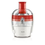 Contenido: 1 unidad. Philips HR1832/40 - Exprimidor eléctrico, 400 W, color rojo y blanco