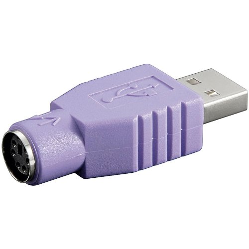 Goobay USB-Adapter (A Stecker auf PS2 Buchse) schwarz
