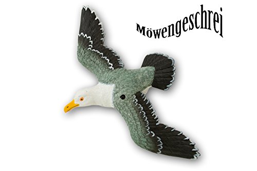 Bewegungsmelder 'Möwe' mit Meeres- & Möwensound, 31 cm Wandhänger Dekoration Maritim