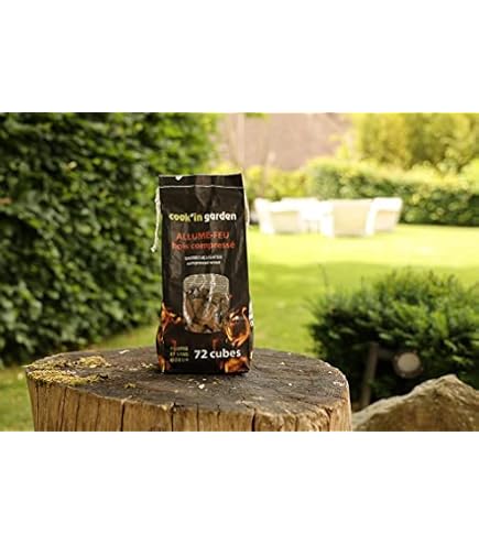 80 Allume-Feu Naturels Bois Et Cire Végétale - Combustion 10 Minutes - Écologique FSC - Pour Cheminée Et BBQ