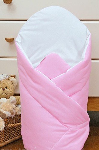 LUXURY NEWBORN BABY SWADDLE WRAP SLEEPING BLANKET / DUVET / BAG (Pink)