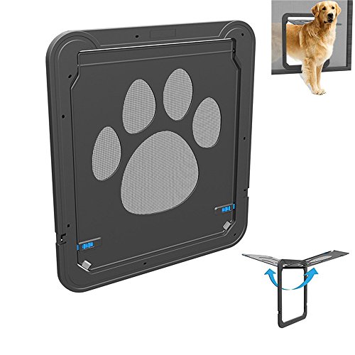 Preisvergleich Produktbild Tmalltide Haustierklappe Hund Groß Magnetisch Automatische Verschließbar Haustiertüre Katzenklappe Fenster freilauftür