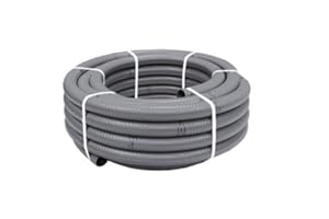 FERRANDO TUBO PVC FLEXIBLE 50MM. 25M. EVACUACION GRIS 1153