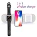 Produktbild Haludock Ladegerät kabellos Induktive Telefon Aufladen 3 in 1 Airpower Wireless Charger Pad Qi Wireless Charger Holder for Apple Airpods 2th for Apple Watch for iPhone