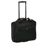 DELSEY PARVIS PLUS Mallette ordinateur à roulettes, 19 litres, noir