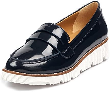 BOBERCK Val Collection Women's Slip-on Loafer (5 US, Navy)