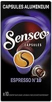 Senseo Café - 200 Capsules Espresso Intensité 10 - compatibles Nespresso®* (lot de 20 x 10)