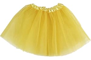 LOVELEGIS Jupe - tulle - fille - fille - 3 couches - 2-6 ans - ballet - danse classique - couleur - fille - costume - déguisement - carnaval - idée cadeau - Noël - anniversaire - jaune