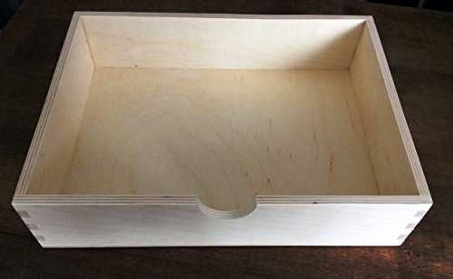 3er Aufbewahrungsboxen Format A4 Schubladen Holzkiste Decoupage Geschenk DECOUPAGE Pyrography - 3
