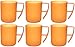 Produktbild idea-station NEO Kunststoff-Tassen 6 Stück, 350 ml, orange, mehrweg, bruchsicher, Griff, Henkel, Set, Kaffee-Becher, Kaffee-Tasse, Tee-Tasse, Kinder-Tasse, Camping-Geschirr, Camping-Tasse
