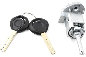 CANJPTON Bombin Cerradura Delantera Izquierda Bloqueo de Cilindro Compatible con BMW Serie 3 E46 51217019975