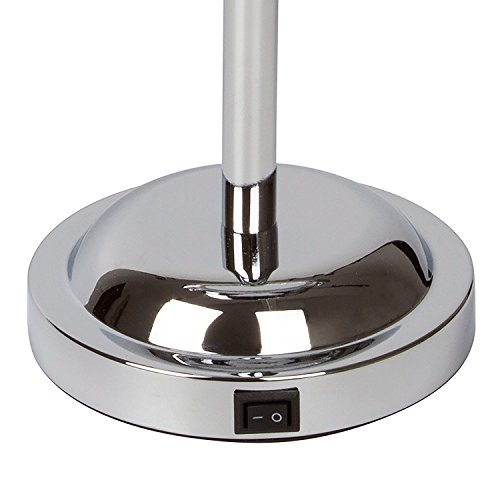 Asvert 6 Zoll LED-Desktop-Spiegel Metalllampe Spiegel,360 ° drehbar zweiseitige Make-up-Spiegel - 5