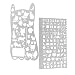 Segolike 2 Pieces Hollow Life Element and Cat Drawing Stencil Notebook Graffiti Accessory RS.520.00