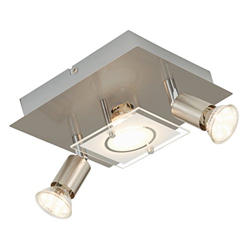 Preisvergleich Produktbild Briloner Leuchten Deckenleuchte, LED Lampe, Deckenlampe, LED Strahler, Spots, Wohnzimmerlampe, Deckenstrahler, Deckenleuchte Wohnzimmer, Deckenspot, Deckenbeleuchtung