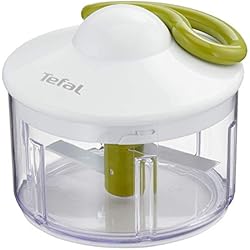 Tefal Hachoir Manuel 5 Secondes 500 ML, Blanc/Vert/Transparent, 0.5 liters