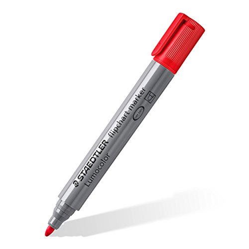 Staedtler Lumocolor flipchart marker 356     Paquete de 6 Marcadores para Pizarra Blanca de punta redonda  multicolor
