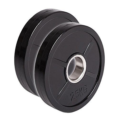 C.P. Sports Olympiascheiben gummiert 1 Paar Hantelscheibe 50mm Hantelscheibe, Bumper Plates 0,5 KG – 25 KG je Paar - 2