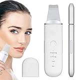 【Ergonomisches Design】Der Vibrationskopf besteht aus 100% medizinischem Edelstahl für alle Hauttöne und Hauttypen. Sicher und effektiv. Leicht. Ergonomisch gestaltet, können Sie leicht auf dem Gesicht gleiten und das Gesicht ohne Sackgassen reinigen.