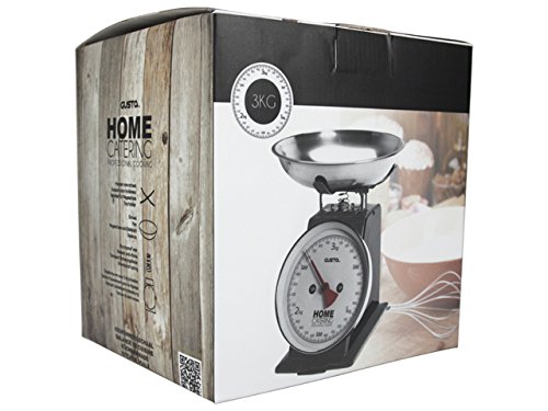 Küchenwaage mechanisch Nostalgie, bis zu 3 kg, dunkelgrau - 2