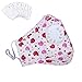 Produktbild Lyanty Staubmaske für Kinder, N95-Maske, waschbar, Baumwolle, mit Ventil, austauschbarer Filter (eine Maske + 6 Filter), Erdbeere