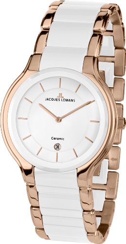 Jacques Lemans Herren-Armbanduhr XL Dublin Analog Quarz Keramik 1-1581F Jacques Lemans Herren-Armbanduhr XL Dublin Analog Quarz Keramik 1-1581F