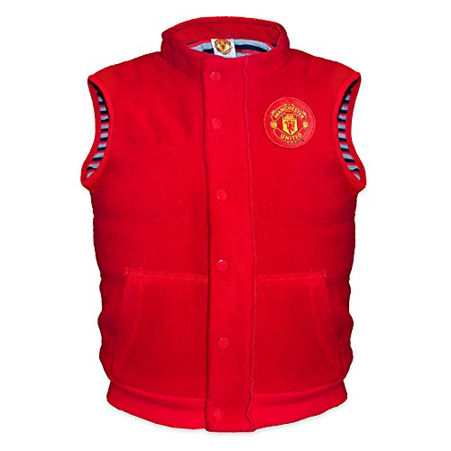 Manchester United FC Official Football Gift Baby Boys Fleece Gilet 18-23 Months