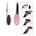 Taipove Electric Automatic LCD Digital Hair Straightener Styling Comb Hair Brushes (Five Colors) (Pink)