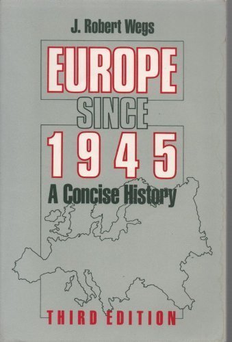Book's Cover of Europe Since 1945 A Concise History