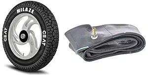 Ceat Milaze 3.50 - 10 51J Tube-Type Scooter Tire, Front or Rear and Tube