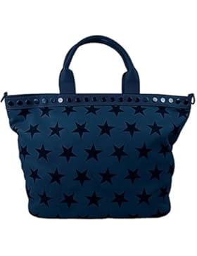 CAPRIUM Shopper Handtasche Zeitlos mit Sternen, Schultertasche, Umhängetasche, Damen 000019