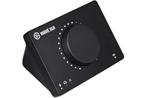 Elgato Wave XLR - interface pour micro, XLR/USB-C, anti-écrêtement, préampli de 75 dB, alimentation fantôme, monitoring direct, bouton Mute tactile, application de mixage numérique Wave Link