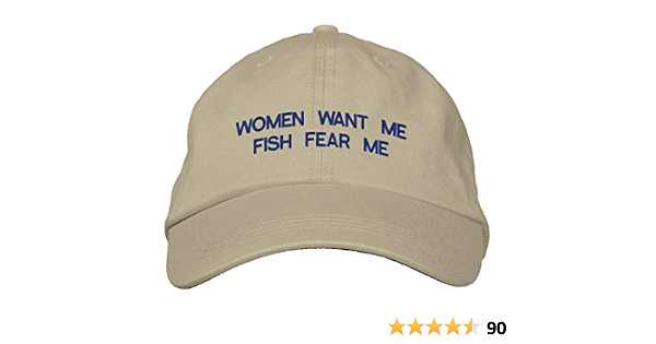 Embroidery Women Want Me Fish Fear Me 